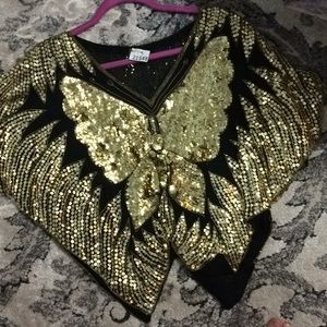 Sequin Butterfly Shell